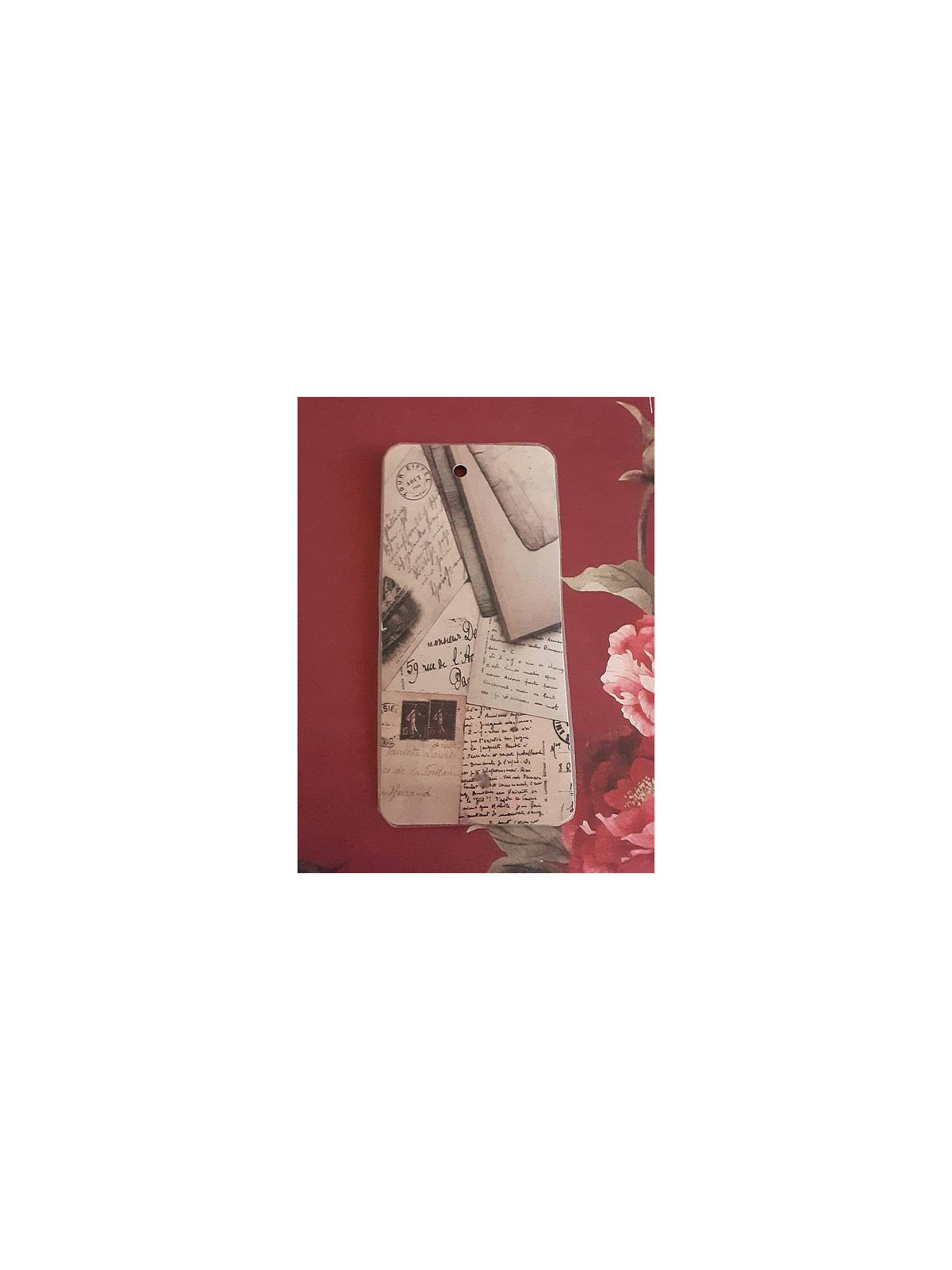 Marque-page plastifié Correspondance