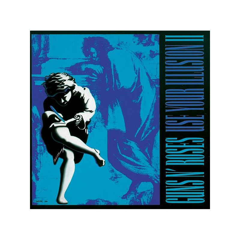 le disque de Guns n’ roses : Use your illusion II est en stock en vinyle à ciel rouge, disquaire à Dijon