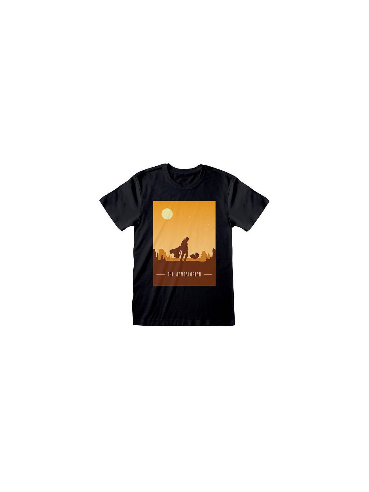 T-shirt Star wars Mandalorian : Retro poster