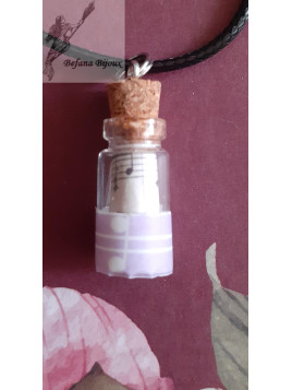 Collier fiole Musique