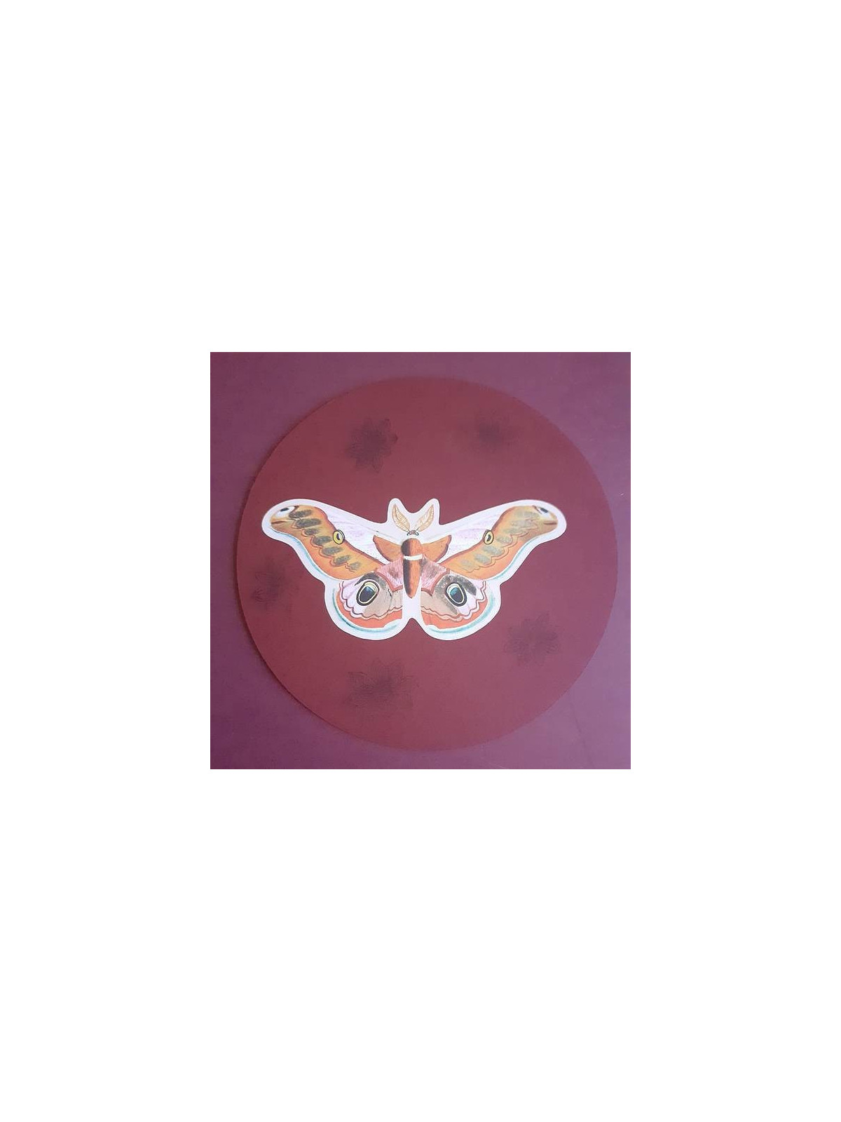 Carte ronde Papillon