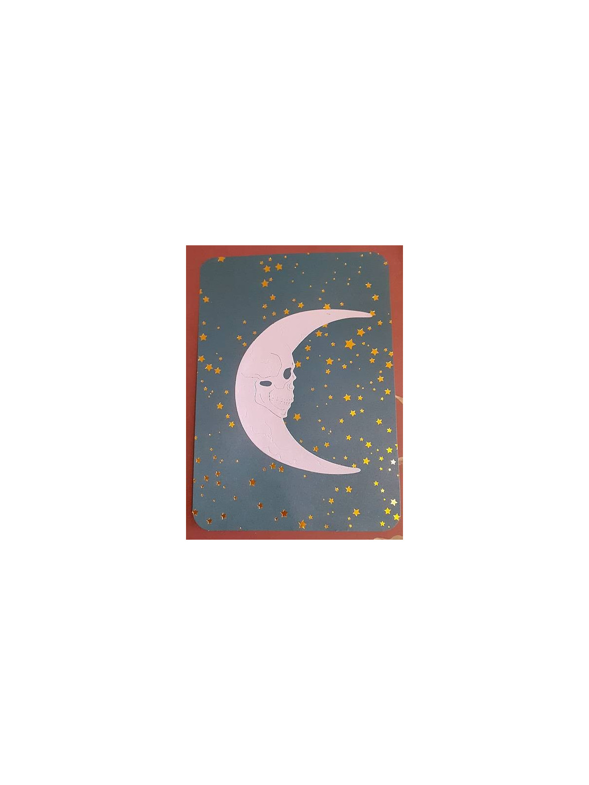 Carte Lune-crâne violette