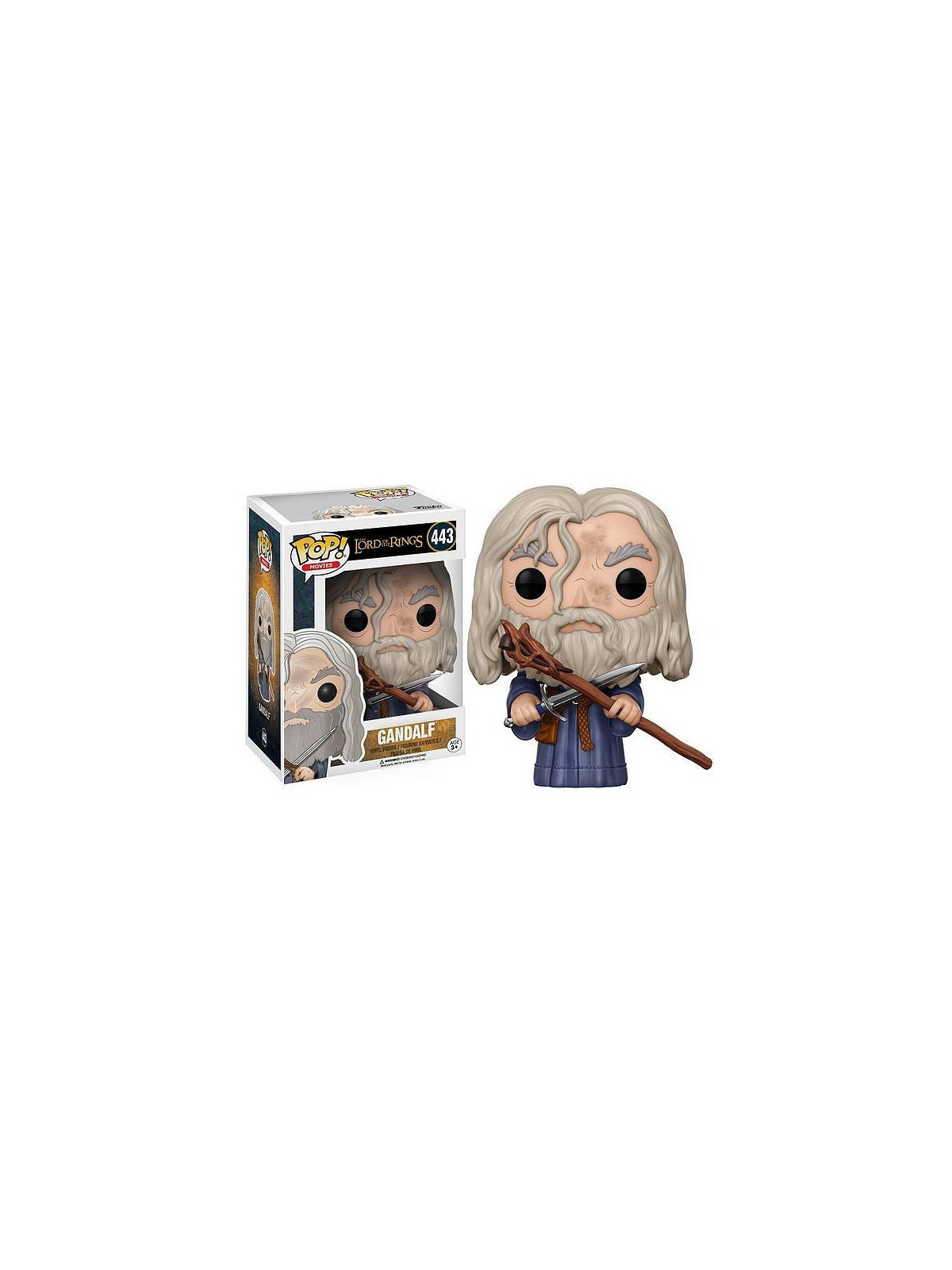 Figurine pop! The lord of the rings : Gandalf (N° 443) en stock à ciel rouge dijon