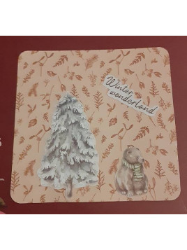Carte carrée Winter wonderland