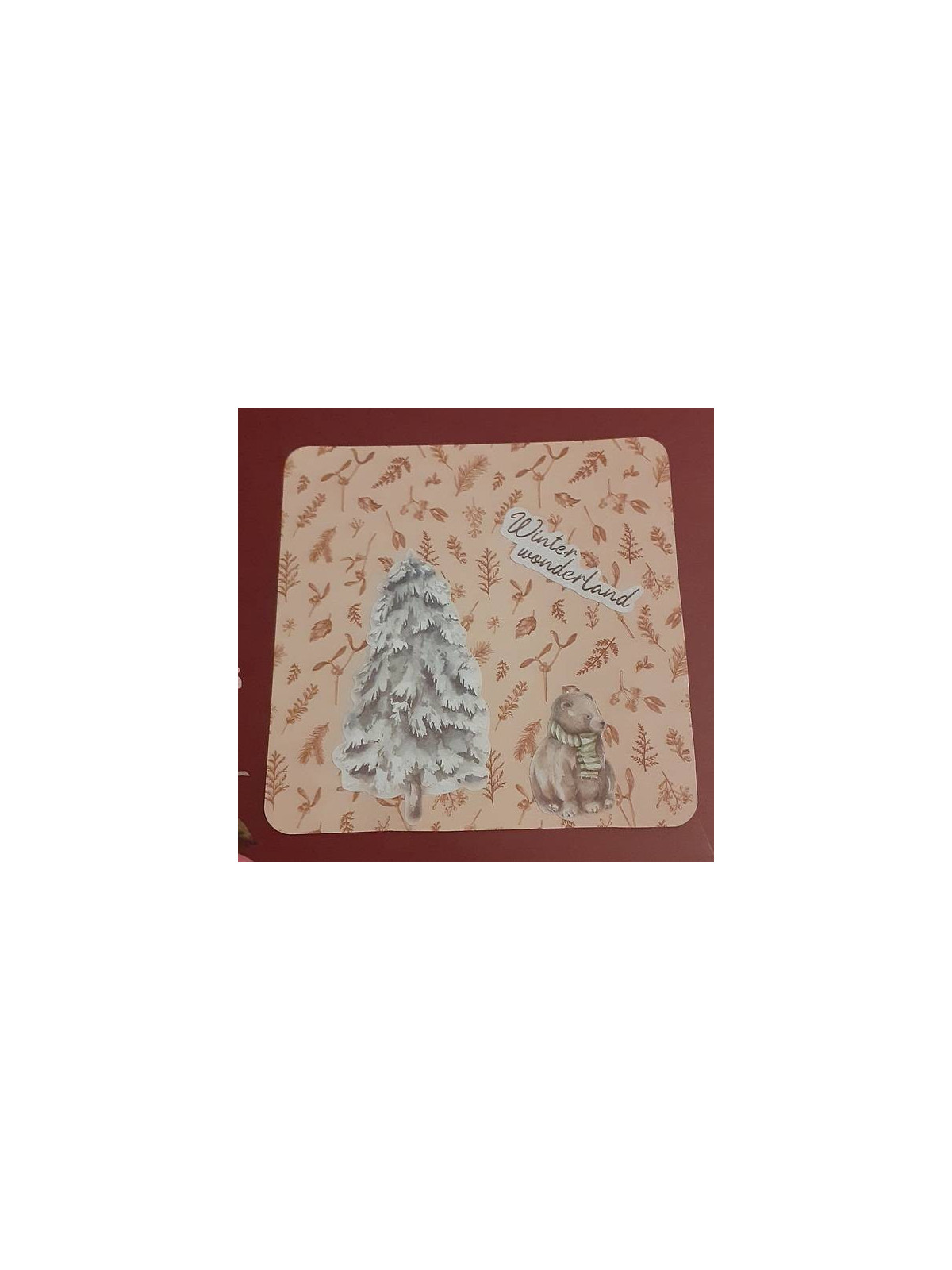 Carte carrée Winter wonderland