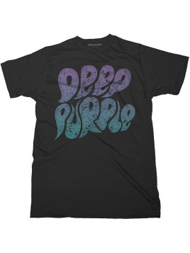 T-shirt Deep purple : Bubble logo
