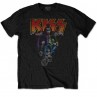 T-shirt Kiss  Neon band en stock à ciel rouge dijon