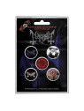 Lot de 5 badges Mayhem : De mysteriis dom sathanas