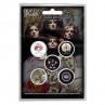 Lot de 5 badges Queen early albums en stock à ciel rouge dijon