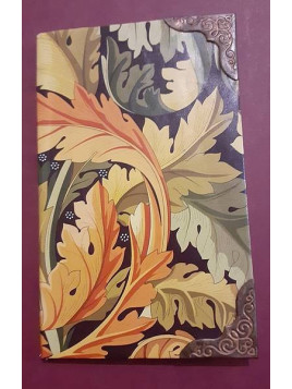 Petit carnet William Morris vert et orange