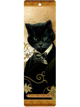 le Marque-page Séverine Pineaux : Chat Baudelaire est en stock à la librairie ciel rouge à dijon