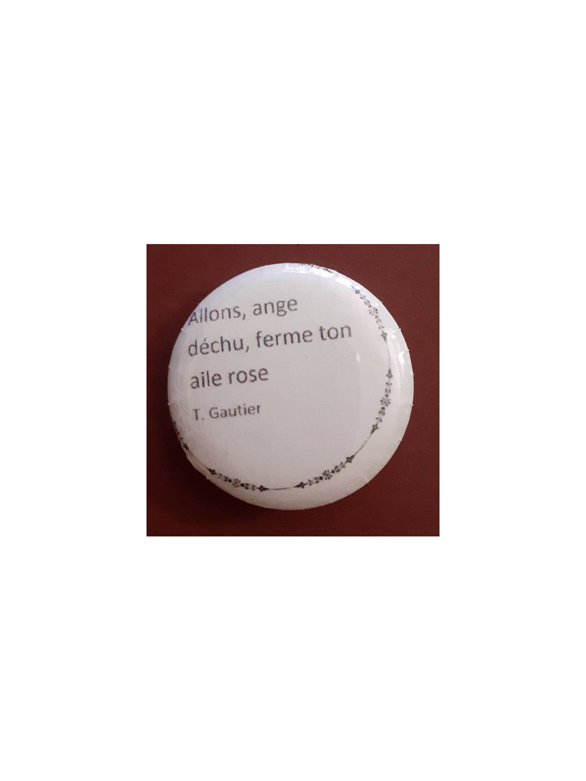 Badge artisanal Citation : Ange déchu