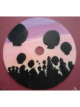 CD décoré forêt et lanternes