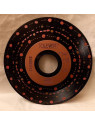 Vinyle 18cm décoré pointillés roses