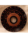Vinyle 18cm décoré pointillés roses