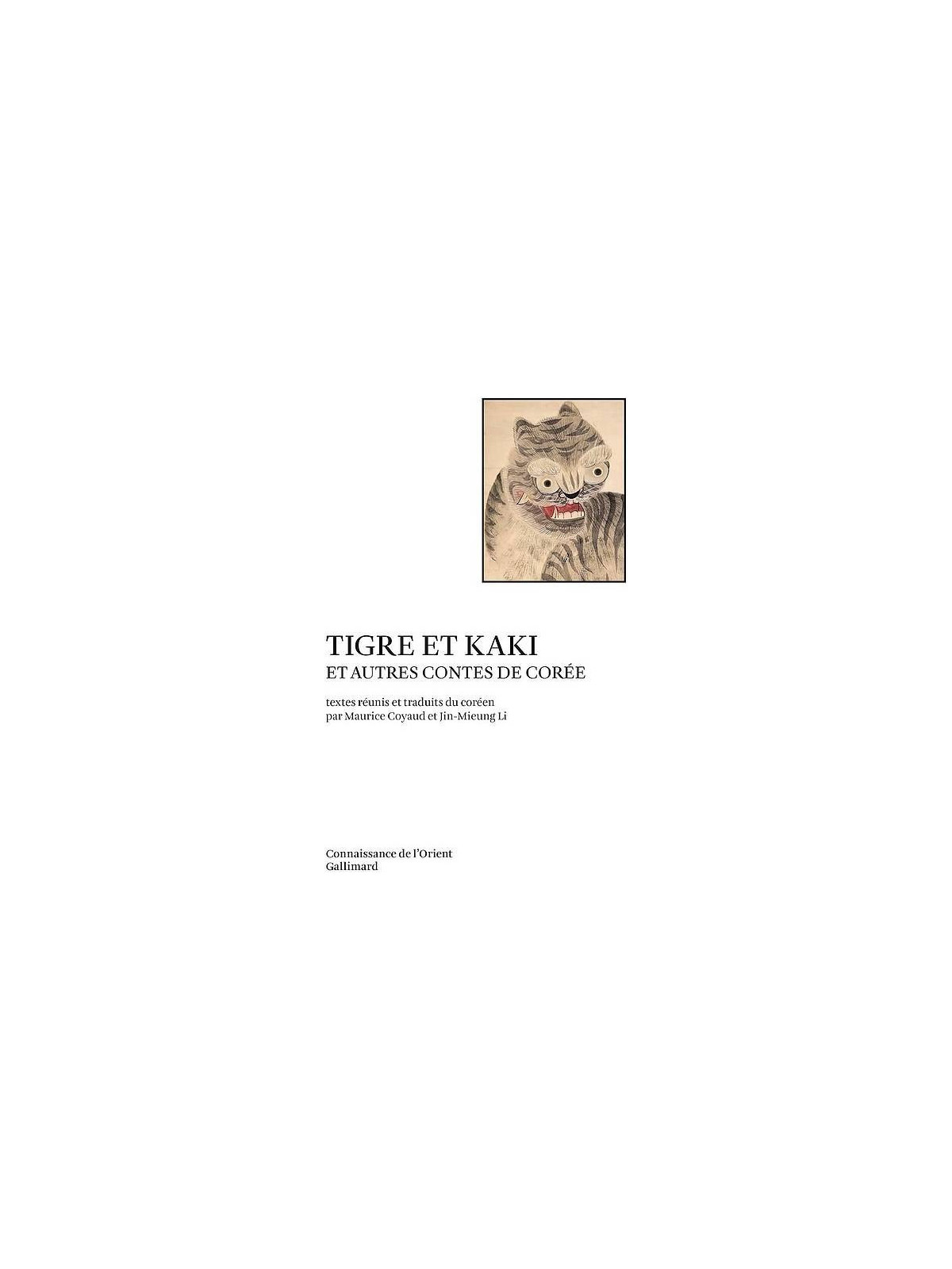 Tigre et kaki et autres contes de Corée