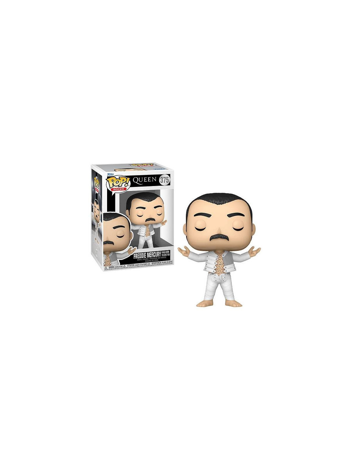 Figurine pop! Queen : Freddie Mercury (I was born to love you) (N° 375)