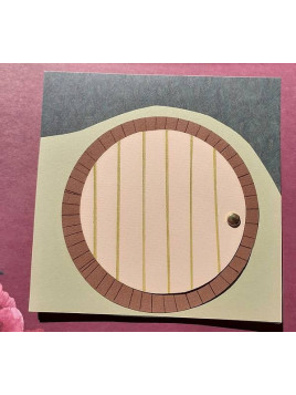 Carte porte de hobbit beige
