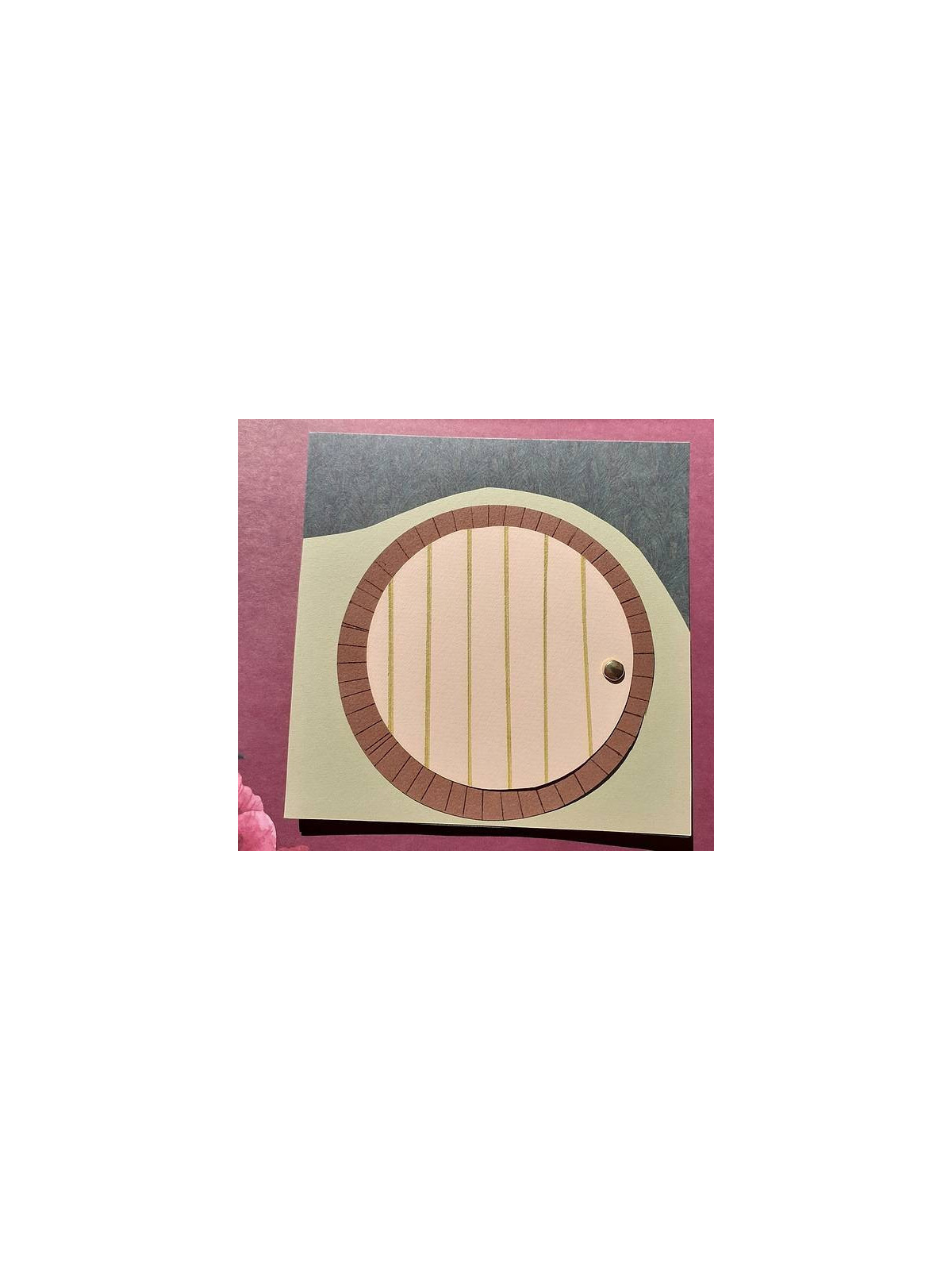 Carte porte de hobbit beige