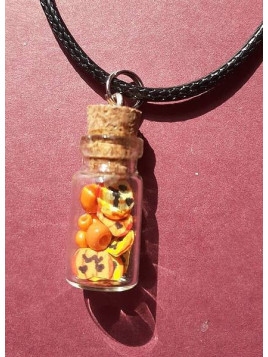 Collier fiole citrouilles