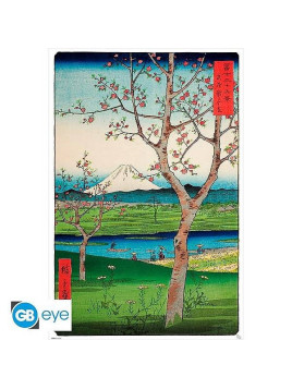 l'Affiche Utagawa Hiroshige : The outskirts of Koshigaya est en tsock à la boutique ciel rouge à dijon