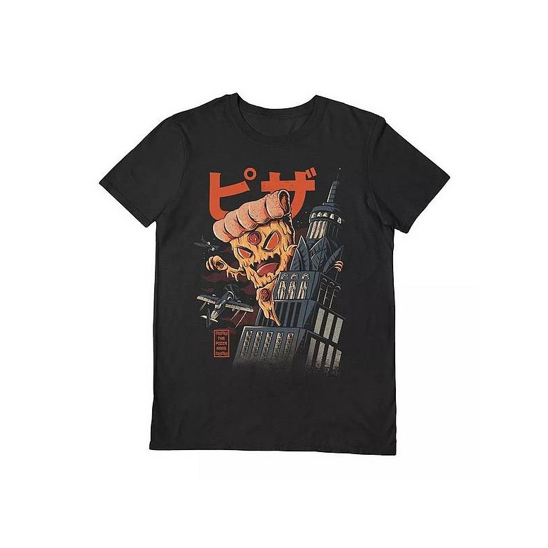 T-shirt Ilustrata : Pizza Kong en stock à ciel rouge, boutique à dijon