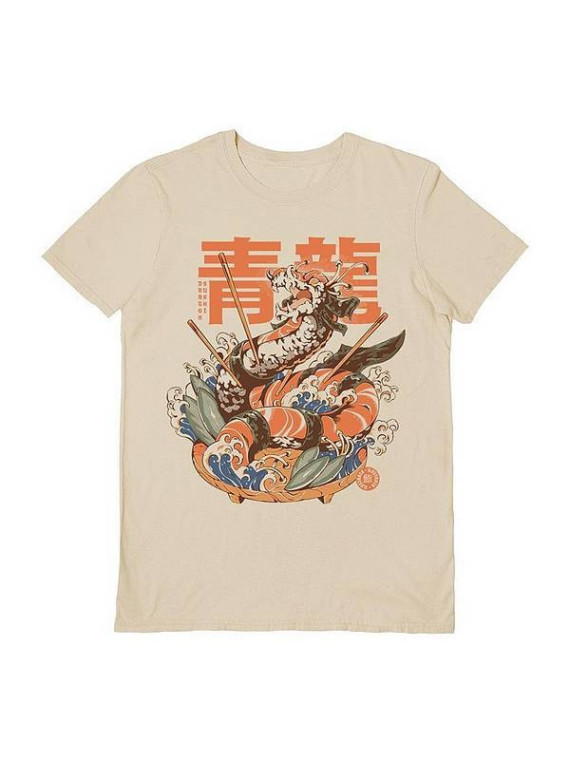 T-shirt Dragon sushi (Ilustrata)