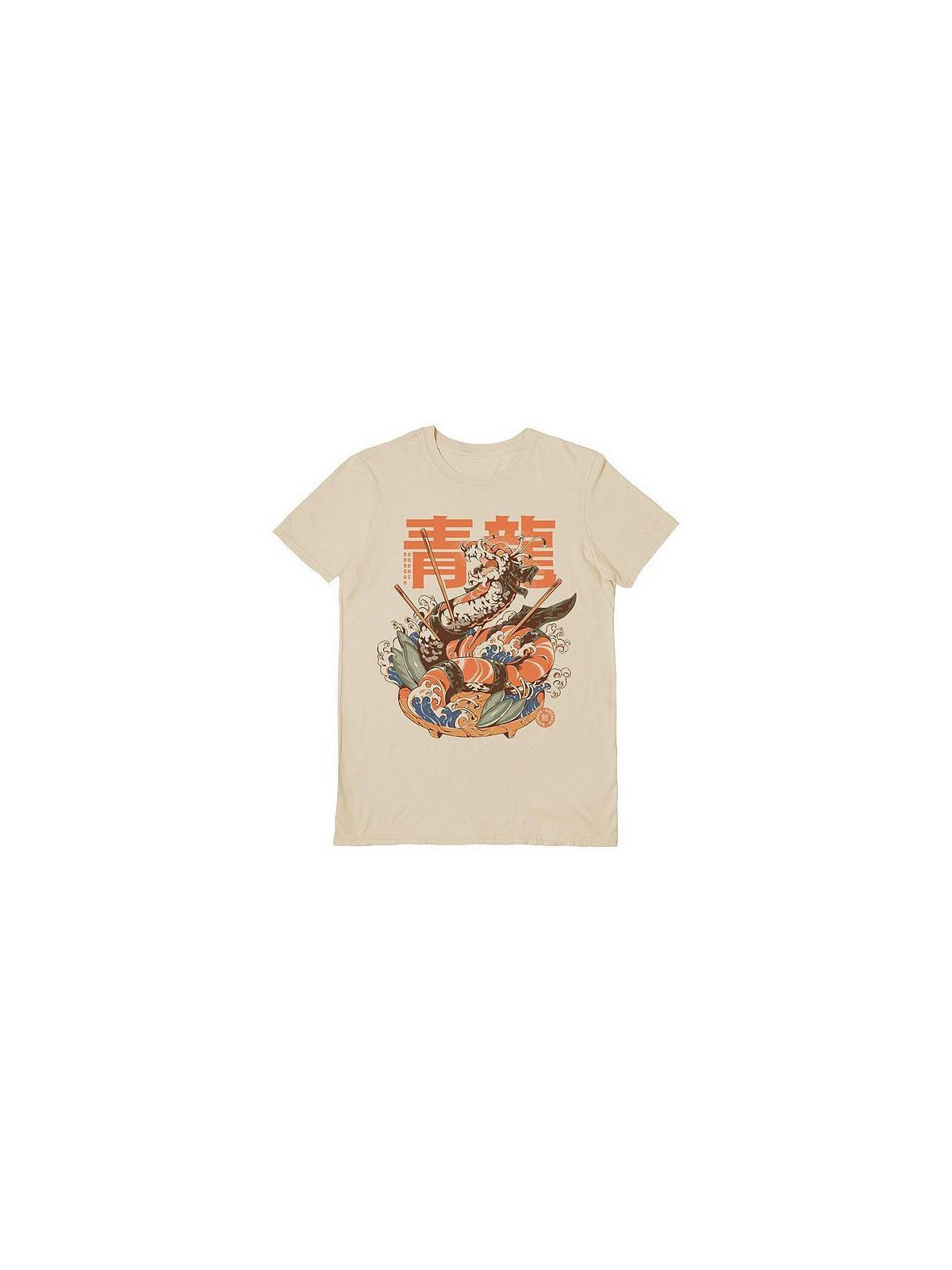 T-shirt Dragon sushi (Ilustrata)
