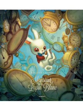 le livre de Benjamin Lacombe : Monsieur le lapin blanc est en stock à la librairie indépendante Ciel rouge à Dijon