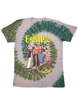 T-shirt The beatles : Yellow submarine band in line