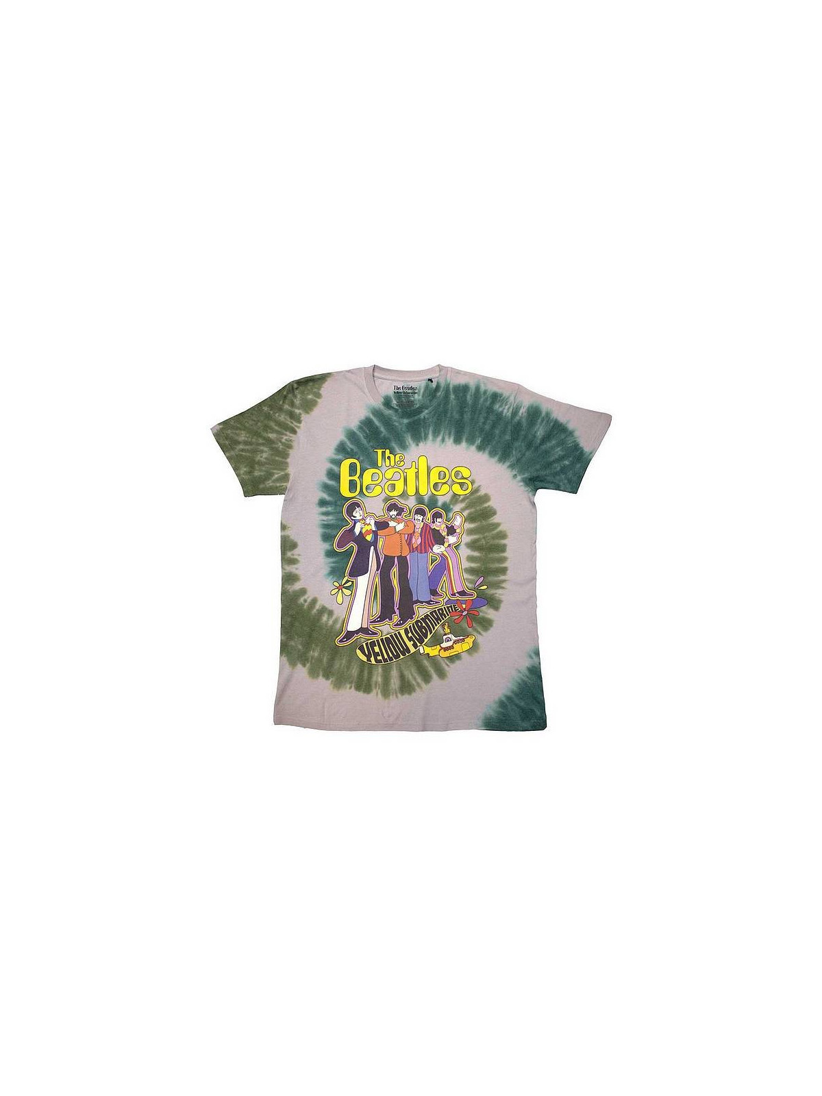 T-shirt The beatles : Yellow submarine band in line