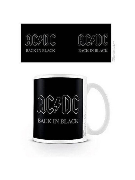 le Mug AC/DC : Back in black est en stock à la boutique Ciel rouge à Dijon
