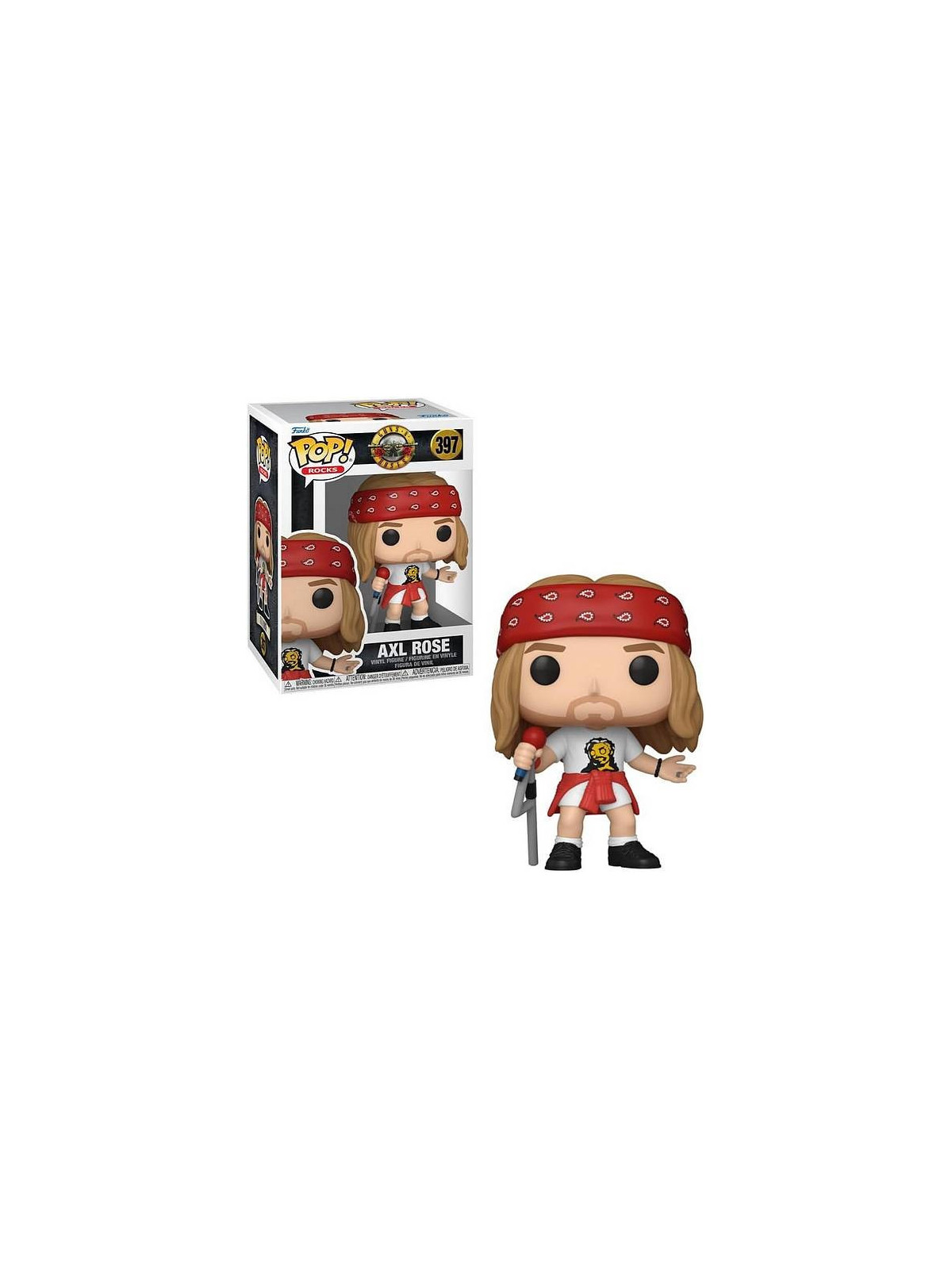 Figurine pop! Guns n’ roses : Axl Rose 1992 (N° 397) en stock à la boutique ciel rouge à dijon