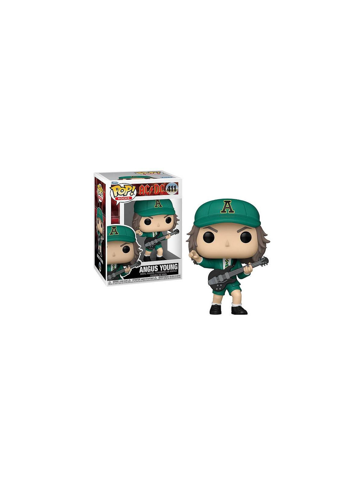 Figurine pop! AC/DC : Angus Young (green) (N° 411) en stock à la boutique ciel rouge à dijon