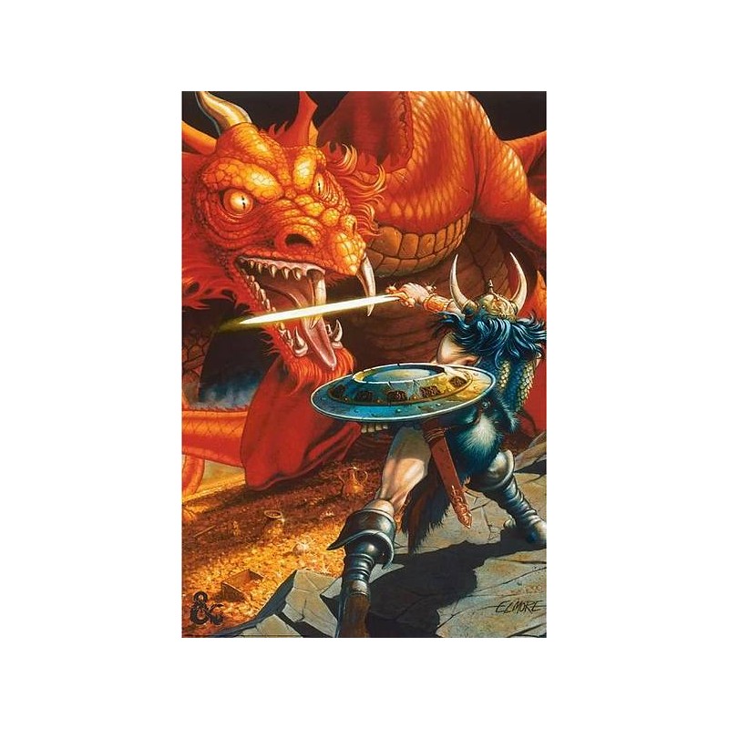 l' Affiche Dungeons & dragons : classic red dragon battle est en stock à ciel rouge, boutique à dijon