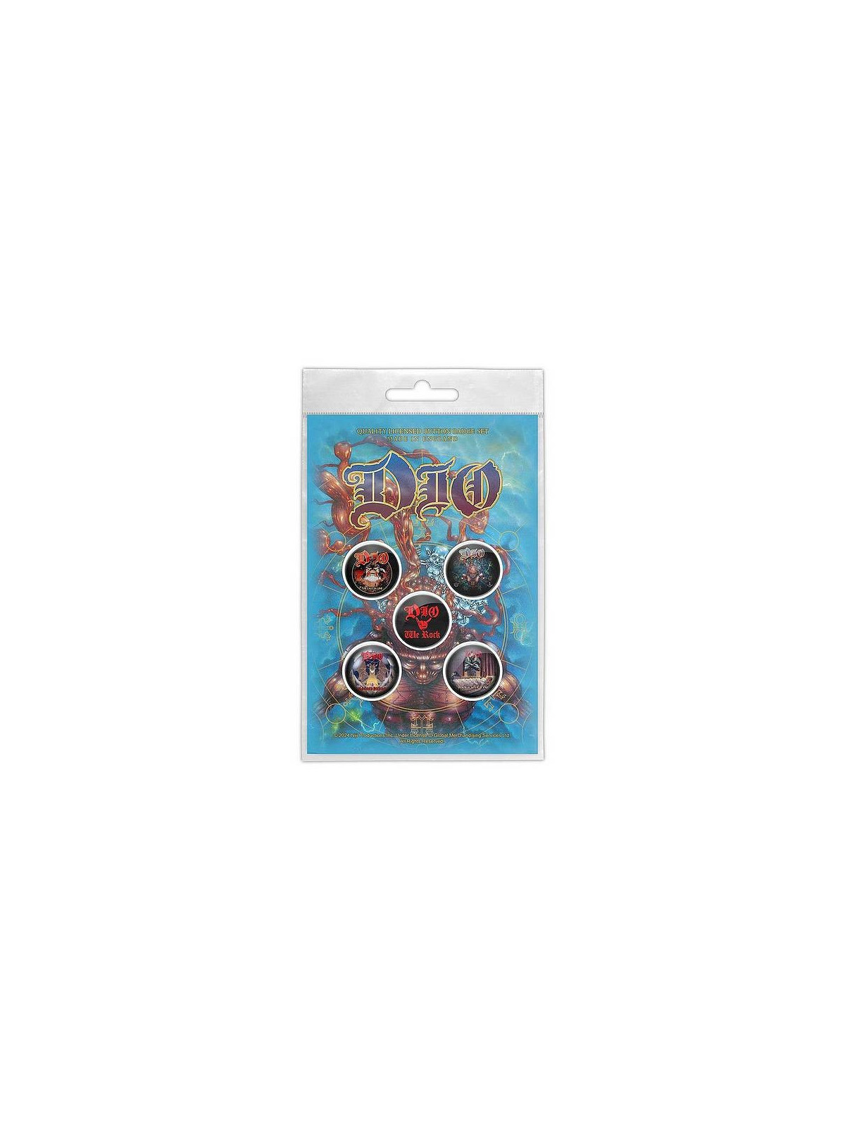 Lot de 5 badges Dio : strange highways