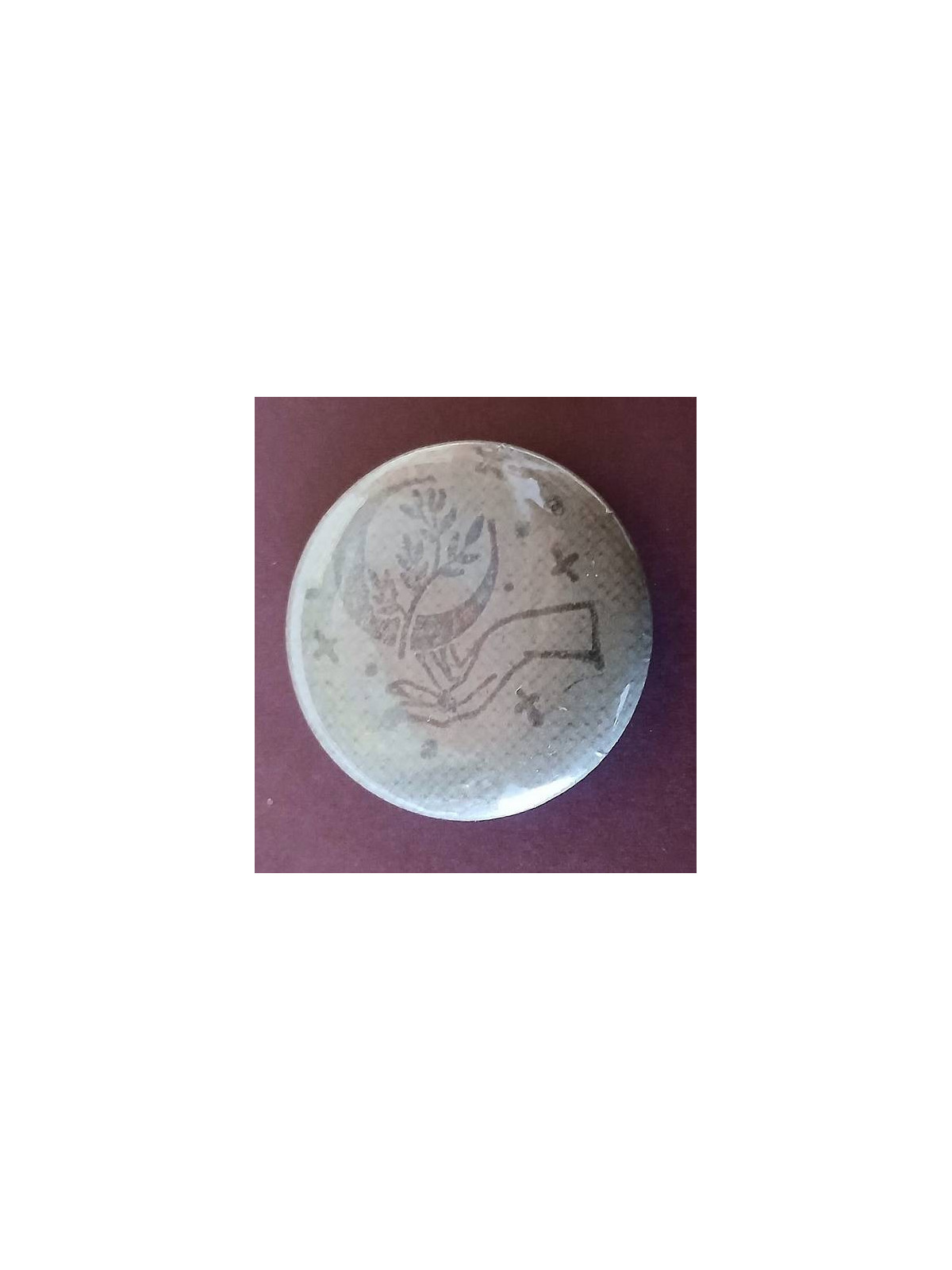 Badge Main et lune