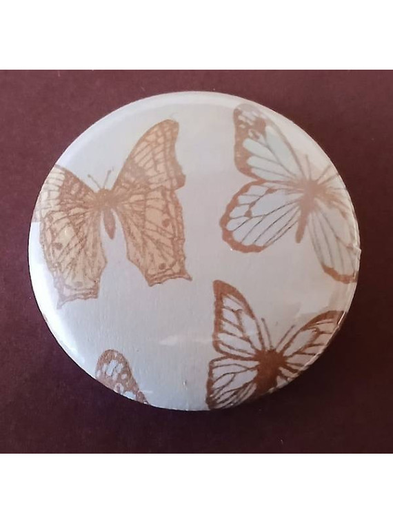 Badge Papillons multicolores