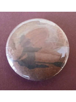 Badge Sorcière sur son balai