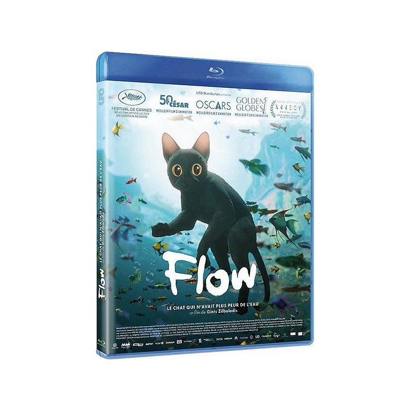 Gints Zilbalodis film Flow – le chat qui n’avait plus peur de l’eau en blu-ray à ciel rouge dijon