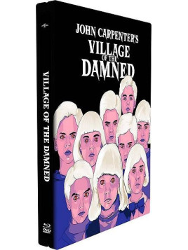 John Carpenter film Village of the damned (le village des damnés) en stock en blu-ray + dvd steelbook à ciel rouge dijon