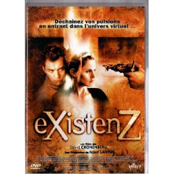 le film de David Cronenberg : Existenz est en stock en dvd à ciel rouge à dijon