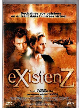le film de David Cronenberg : Existenz est en stock en dvd à ciel rouge à dijon