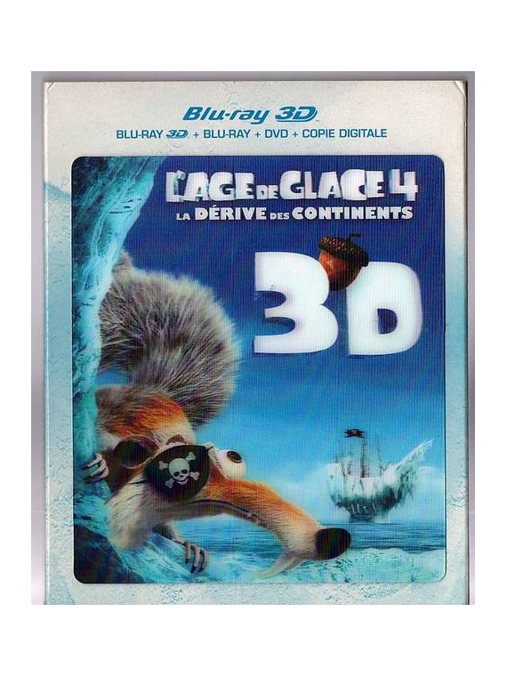 Steve Martino & Michael Thurmeier : L’âge de glace 4 : la dérive des continents (Blu-ray 3D + Blu-ray + DVD)