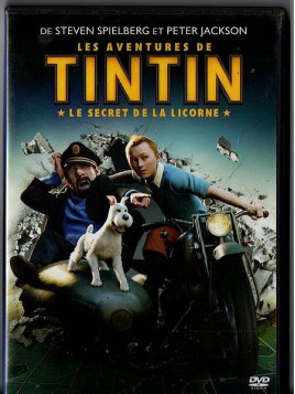Steven Spielberg  film Les aventures de Tintin – le secret de la licorne en DVD à ciel rouge dijon