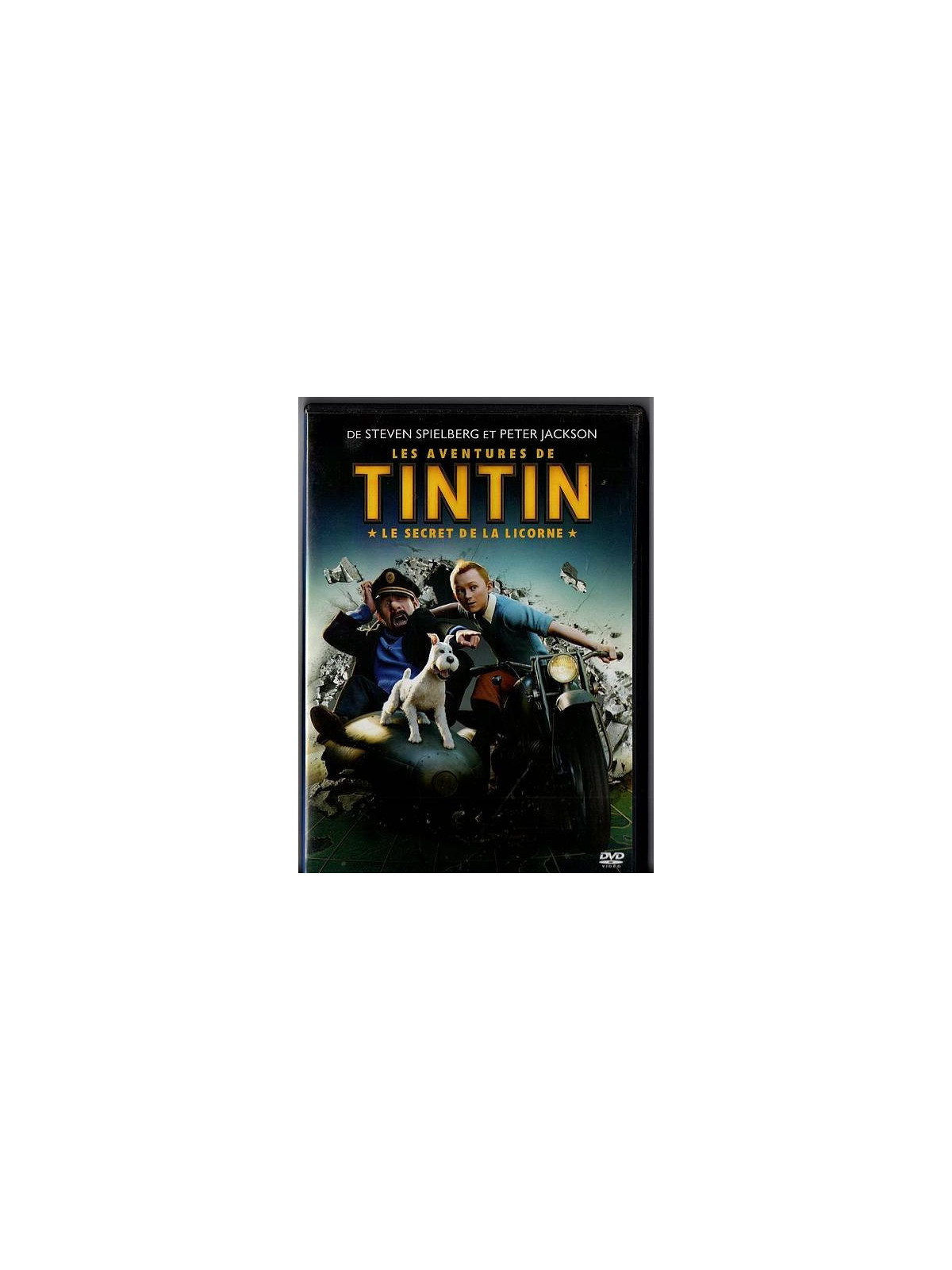 Steven Spielberg  film Les aventures de Tintin – le secret de la licorne en DVD à ciel rouge dijon