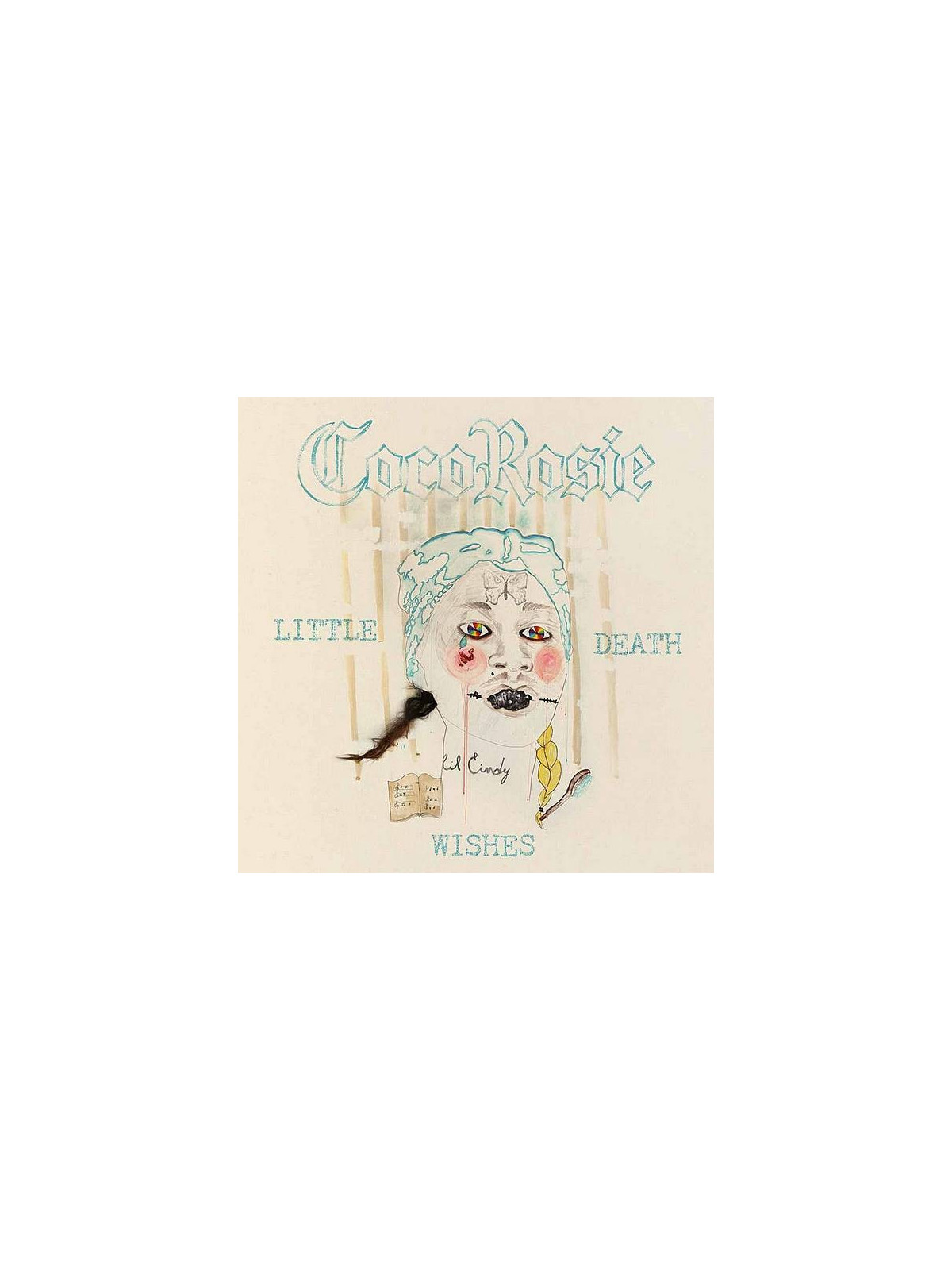 Cocorosie disque Little death wishes en vinyle à ciel rouge dijon