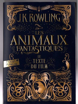 Le livre reprenant le texte du film Les animaux fantastiques écrit par JK Rowling est disponible en occasion à Ciel rouge