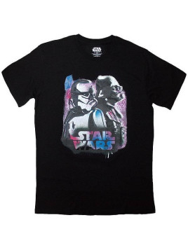 Le t-shirt Vader & trooper neon dans l'univers Star Wars de George Lucas est disponible à Ciel rouge