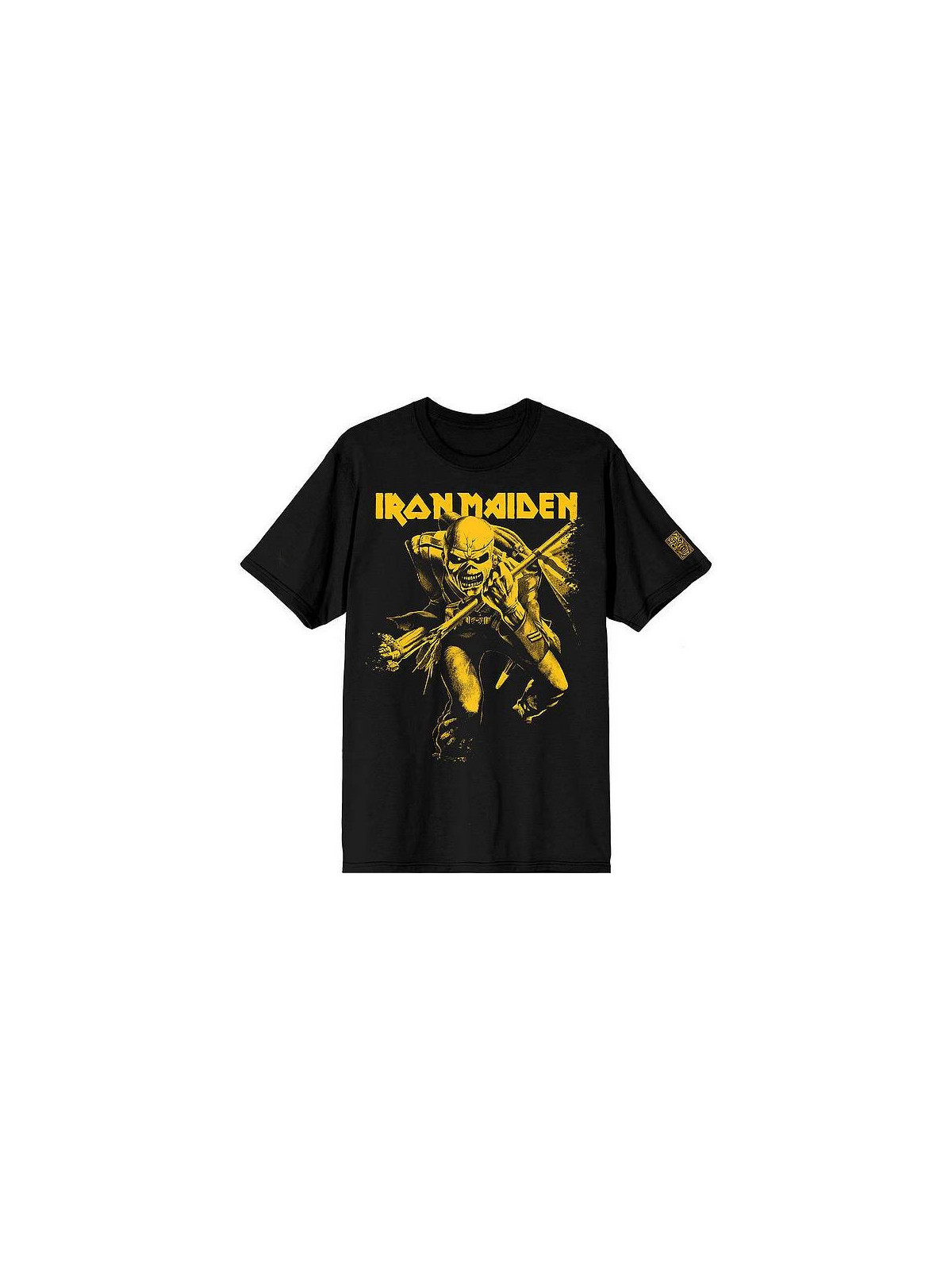Le t-shirt 50 trooper crop yellow d'Iron Maiden est disponible à Ciel rouge